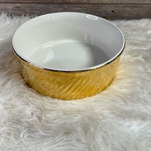 Hall Golden Glo Warranted 22 Carat Gold Bowl, 6 1/2” Diameter